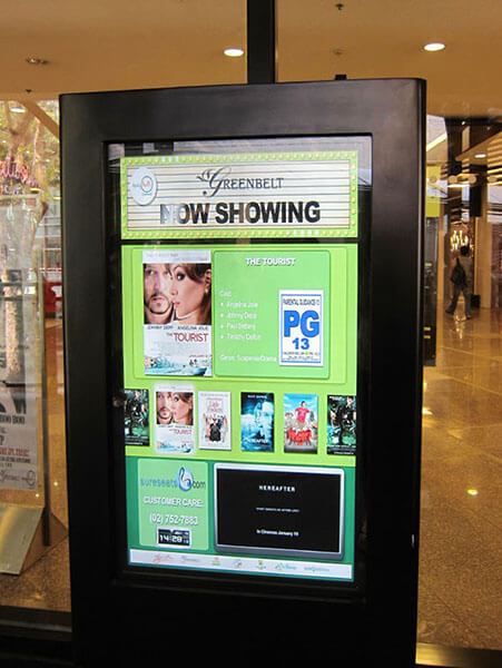 娛樂應用數位看板 - Ayala Malls 電影院 / 菲律賓