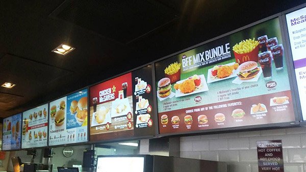 餐飲觀光數位看板 - 麥當勞 / 菲律賓