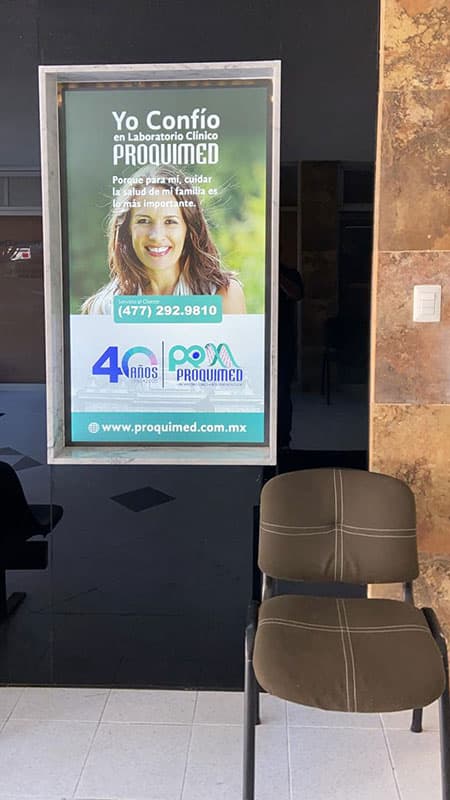 醫療保健數位看板 - Proquimed Laboratory / 墨西哥