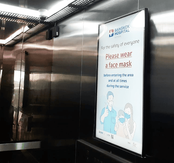 政府機構數位看板 - 芭達雅曼谷醫院 / 泰國